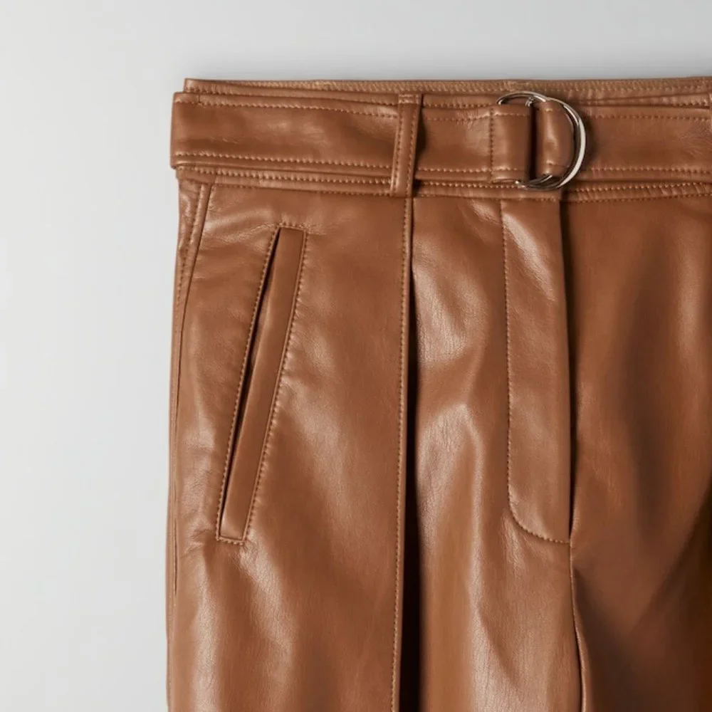 Babaton vegan leather trouser pant - Picture 4 of 4